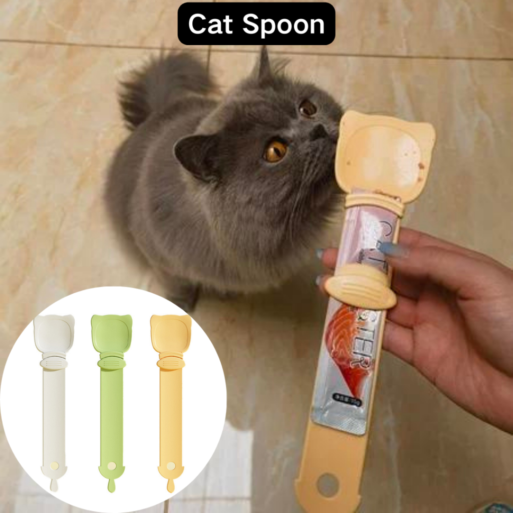 Cat Spoon Feeder Snack Treats Clean and Hygienic