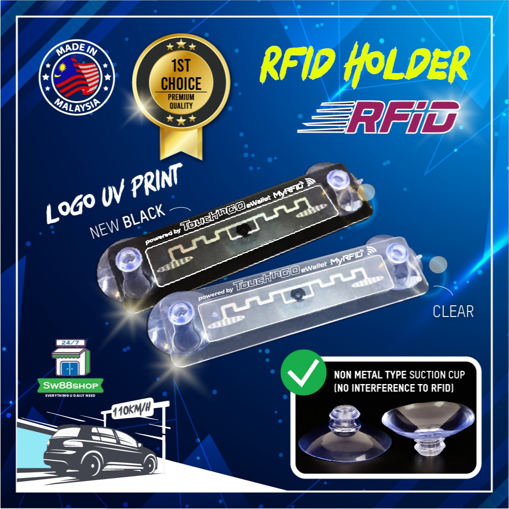 RFID Holder TNGo Car Windscreen Touch N GO RFID Condo VEP RFID (Suitable for Tinted Windscreen)RoadTaxSticker