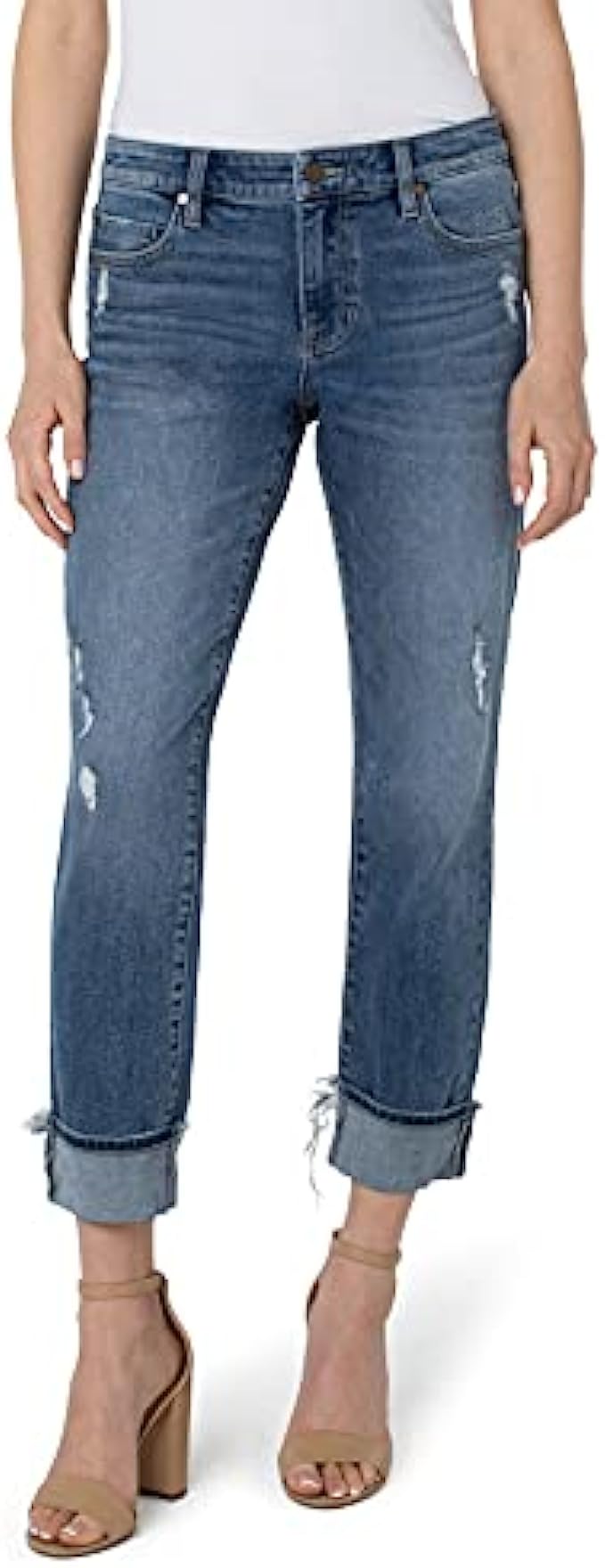 Liverpool Women&#039;s Marley Girlfriend Cuffed Jeans