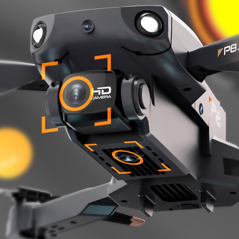 P8 Drone 8K with ESC HD Dual Camera 5G Wifi FPV 360 Full Obstacle Avoidance Optical Flow Hover Foldable Quadcopter