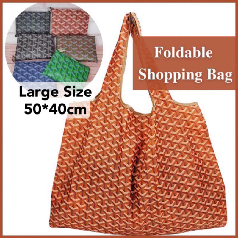 【SG Instock】Large size Waterproof Foldable Recycle Bag Reusable Supermarket Shopping Grocery Carry Bag Handbag